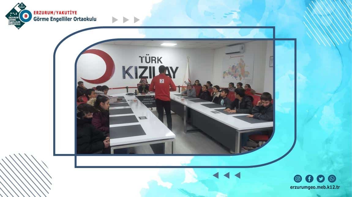 Kızılay Haftasında Öğrencilerimizle Kızılay Erzurum Bölge Lojistik Merkezine Gezi Düzenlendi.